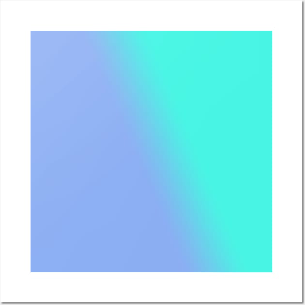 Purple to Teal Gradient Wall Art by Whoopsidoodle